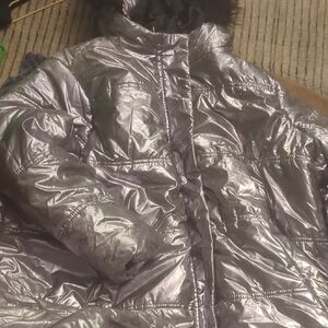 Urban Republic Metallic Silver Kids Puffer Jacket